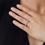 Asscher cut diamond statement wedding ring