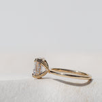 Assher Cut Diamond with Hidden Halo