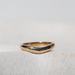 BOLD CURVED WEDDING RING