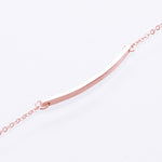 Bar bracelet 9kt rose gold 