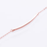 Bar bracelet 9kt rose gold 