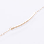 Bar bracelet yellow gold 