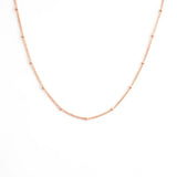 Bead chain rose gold 