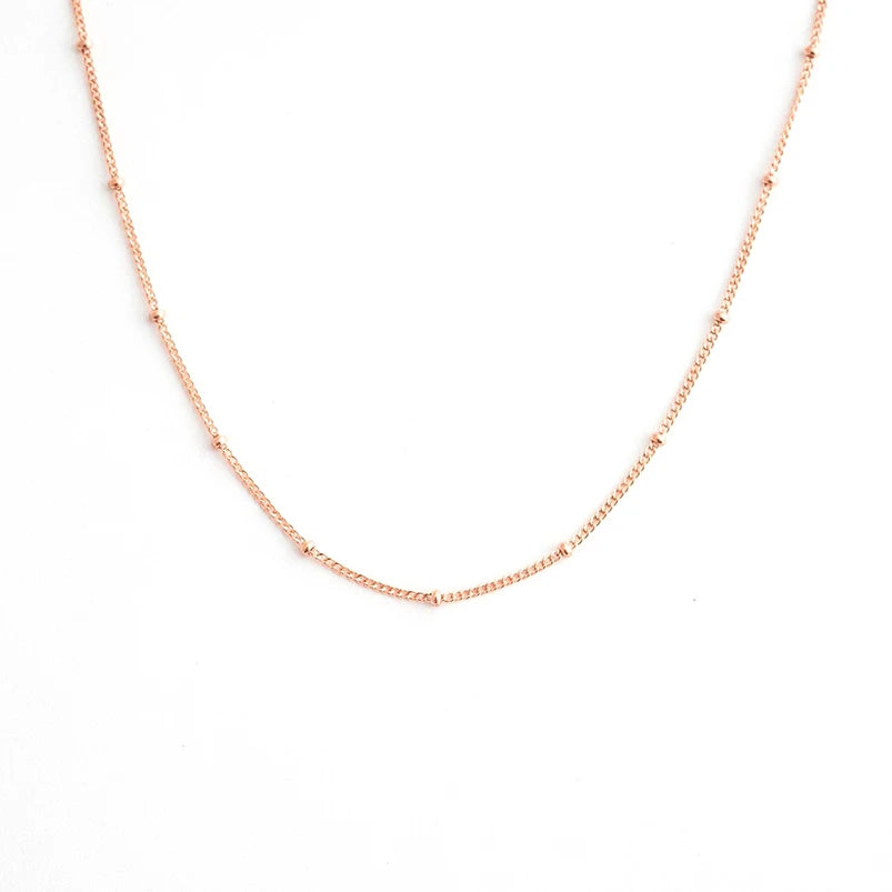 Bead chain rose gold 
