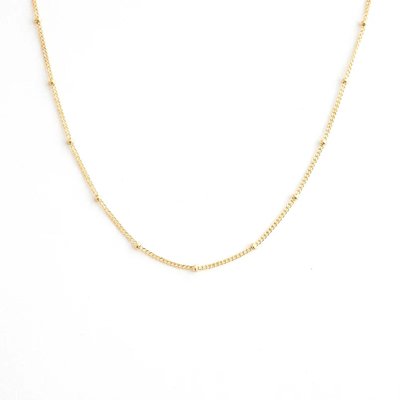 Bead chain yellow gold 