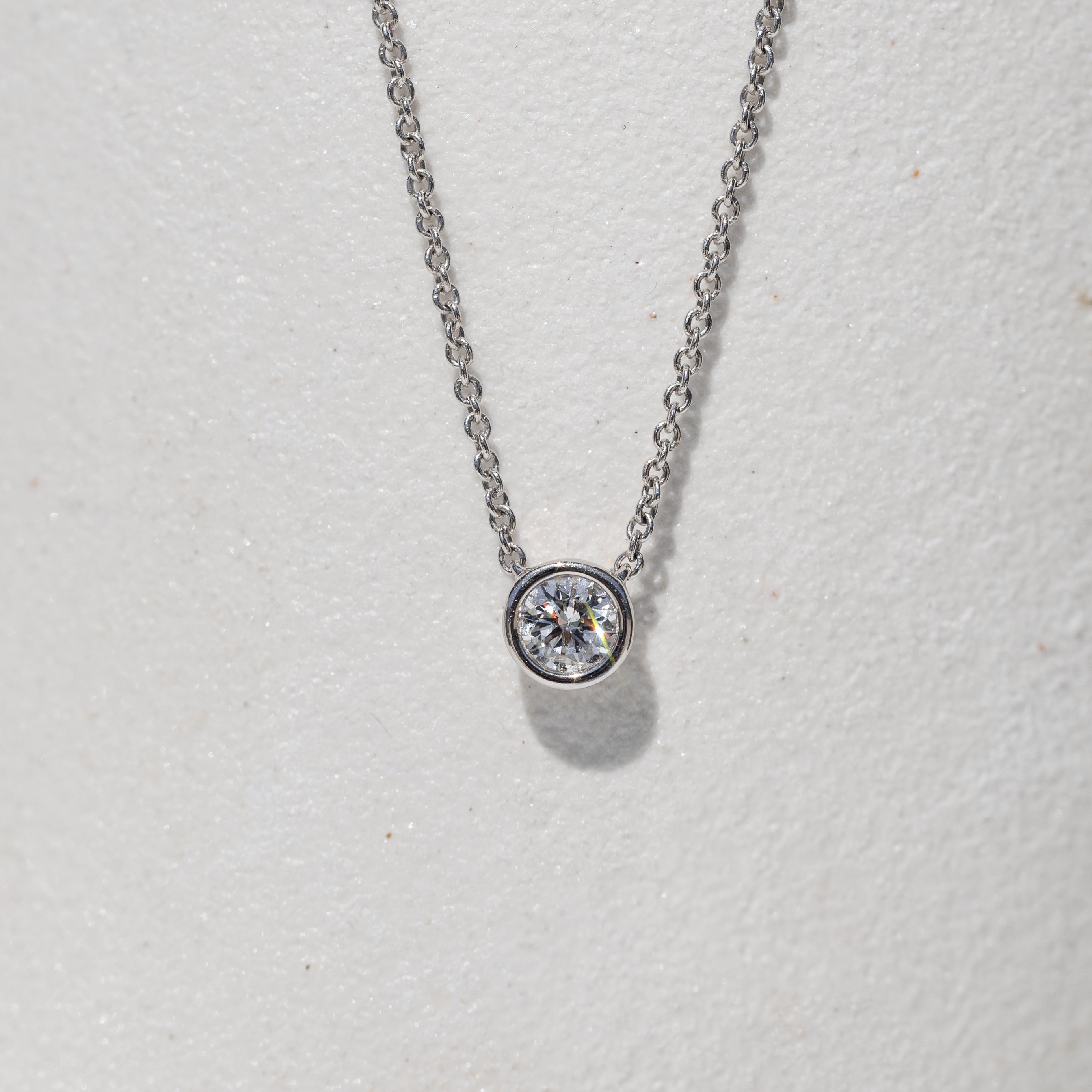 Bezel Set Diamond Pendant