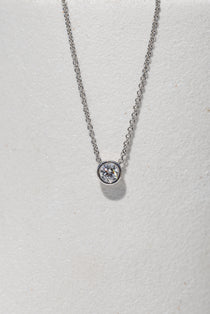 Bezel Set Diamond Pendant