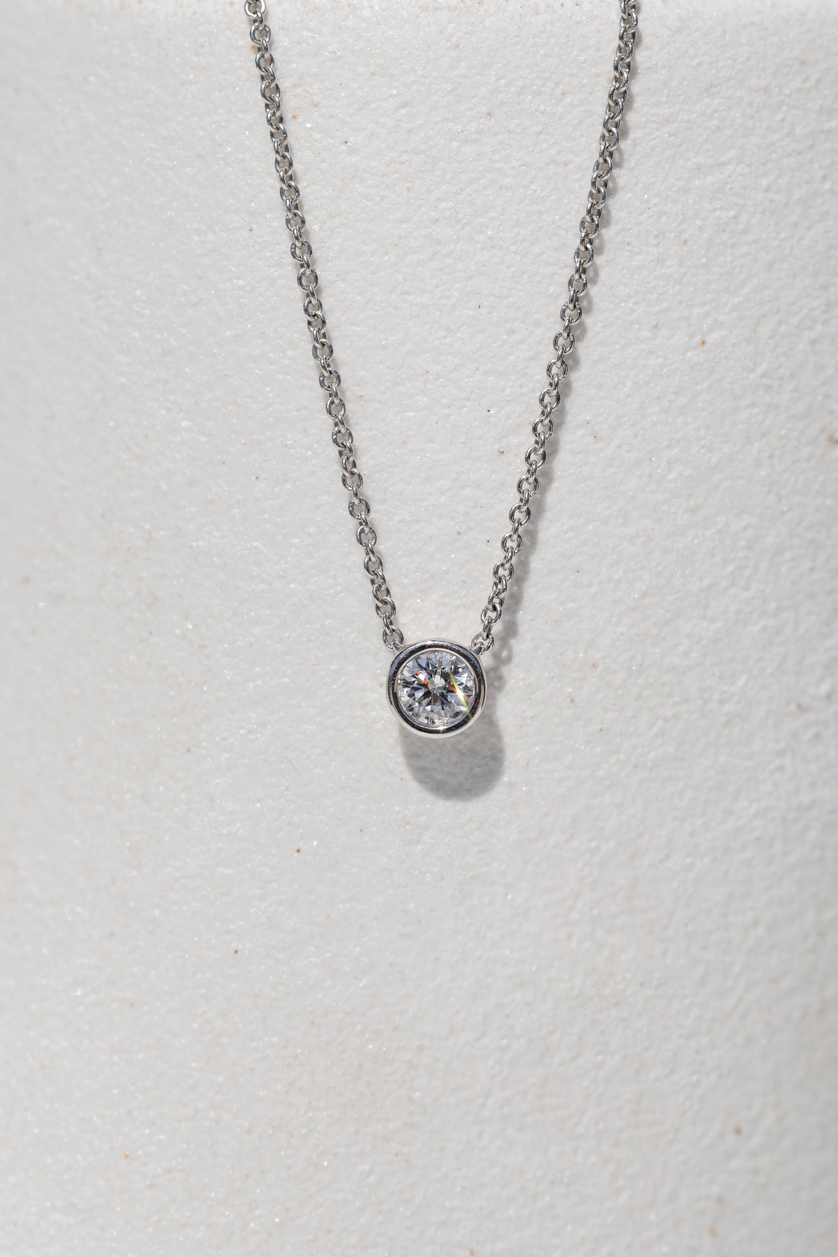 Bezel Set Diamond Pendant
