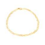 Chain link bracelet 9kt yellow gold 