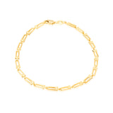 Chain link bracelet 9kt yellow gold 