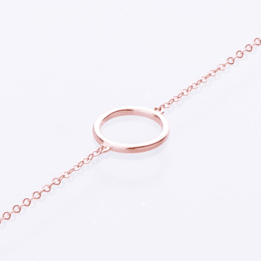 Circle Bracelet 9ct rose gold 