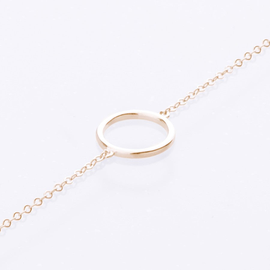 Circle Bracelet 9ct yellow gold 