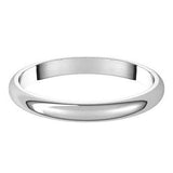 Classic white gold wedding band 