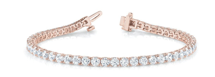 Diamond Tennis Bracelet Rose Gold