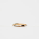 Diamond etched wedding ring 