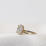 Diamond solitaire hidden halo