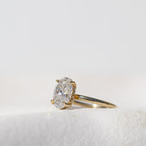 Diamond solitaire hidden halo