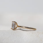 Emerald Cut Diamond and Hidden Halo