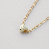 engraved heart pendant necklace