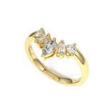 Felicia crown wedding ring