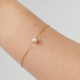 Freshwater Pearl Bracelet Yellow gold 
