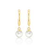 Freshwater pearl earrings in 9kt Gold