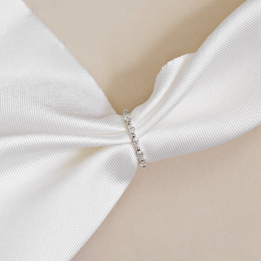 Grace, Marquise full set diamond ring in white gold 