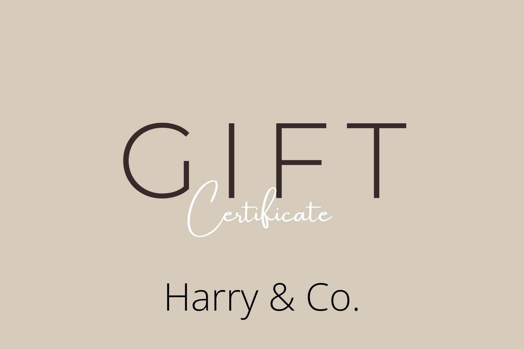 Harry and Co Jewellery Gift Card