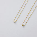 heart pendant necklace and letter pendant necklace