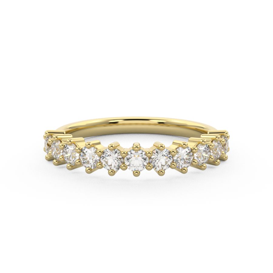 Lottie Statement Diamond Ring in Yellow Gold