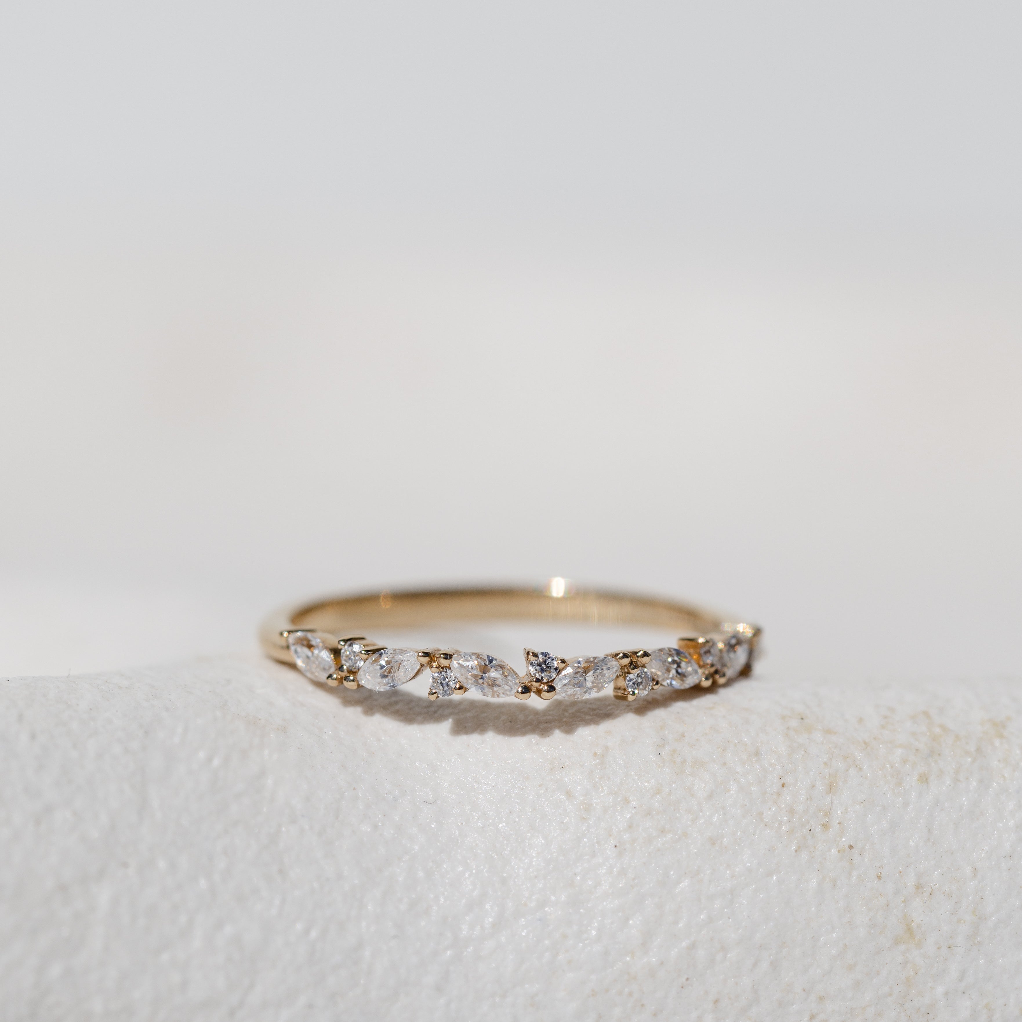 MARQUISE AND ROUND DIAMOND BAND