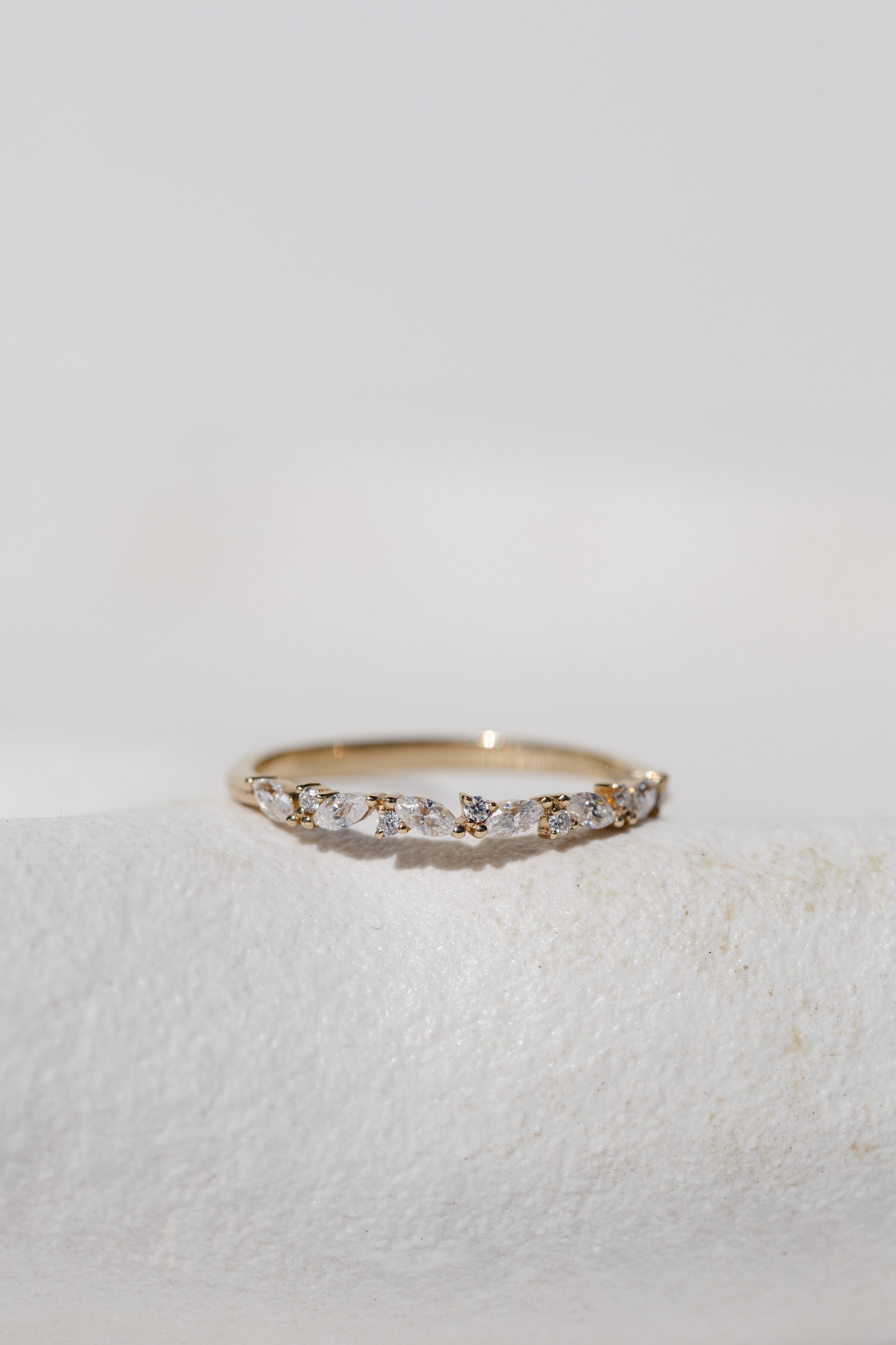 MARQUISE AND ROUND DIAMOND BAND