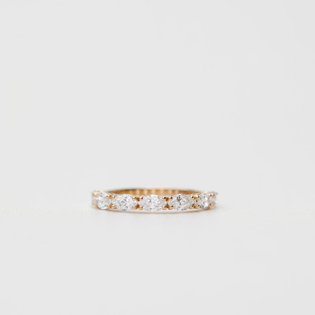 Marquise Cut Diamond Wedding Ring