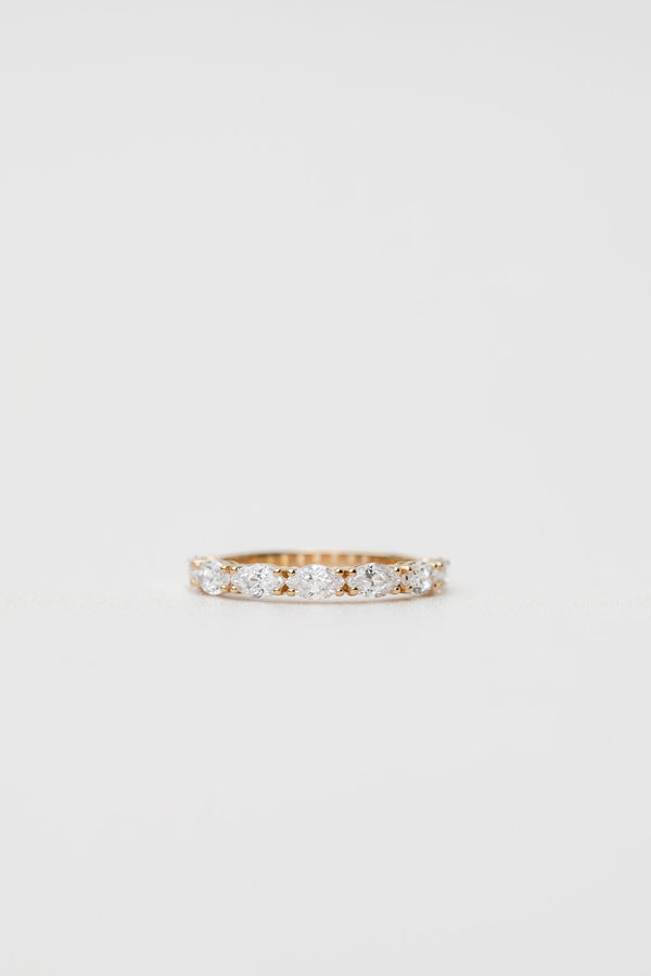 Marquise Cut Diamond Wedding Ring