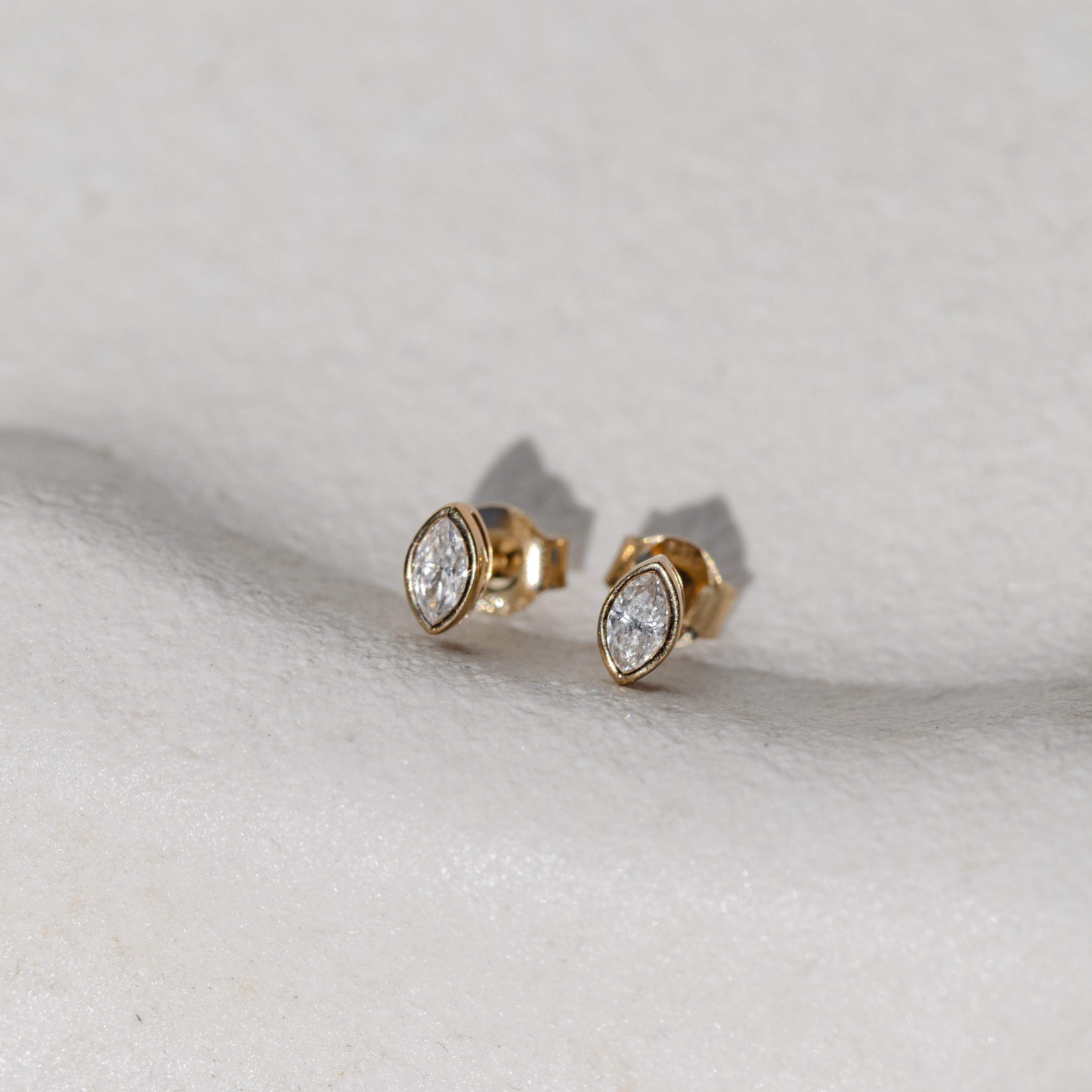 Marquise Cut Diamond Earrings