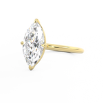 Marquise Cut Diamond Solitaire Compass Setting