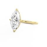 Marquise Cut Diamond Solitaire Compass Setting