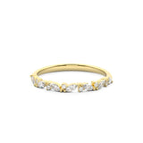 Marquise and round diamond wedding band 2