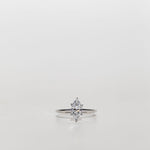 Marquise diamond solitaire engagement ring