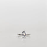 Marquise diamond solitaire engagement ring
