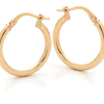 Medium gold hoop earrings 