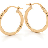 Medium gold hoop earrings 