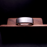 Mens signet flat top ring 