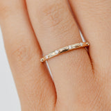Minimal Spaced Diamond wedding Band