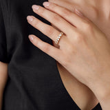  Oval Cut Diamond Bezel Set Ring 2