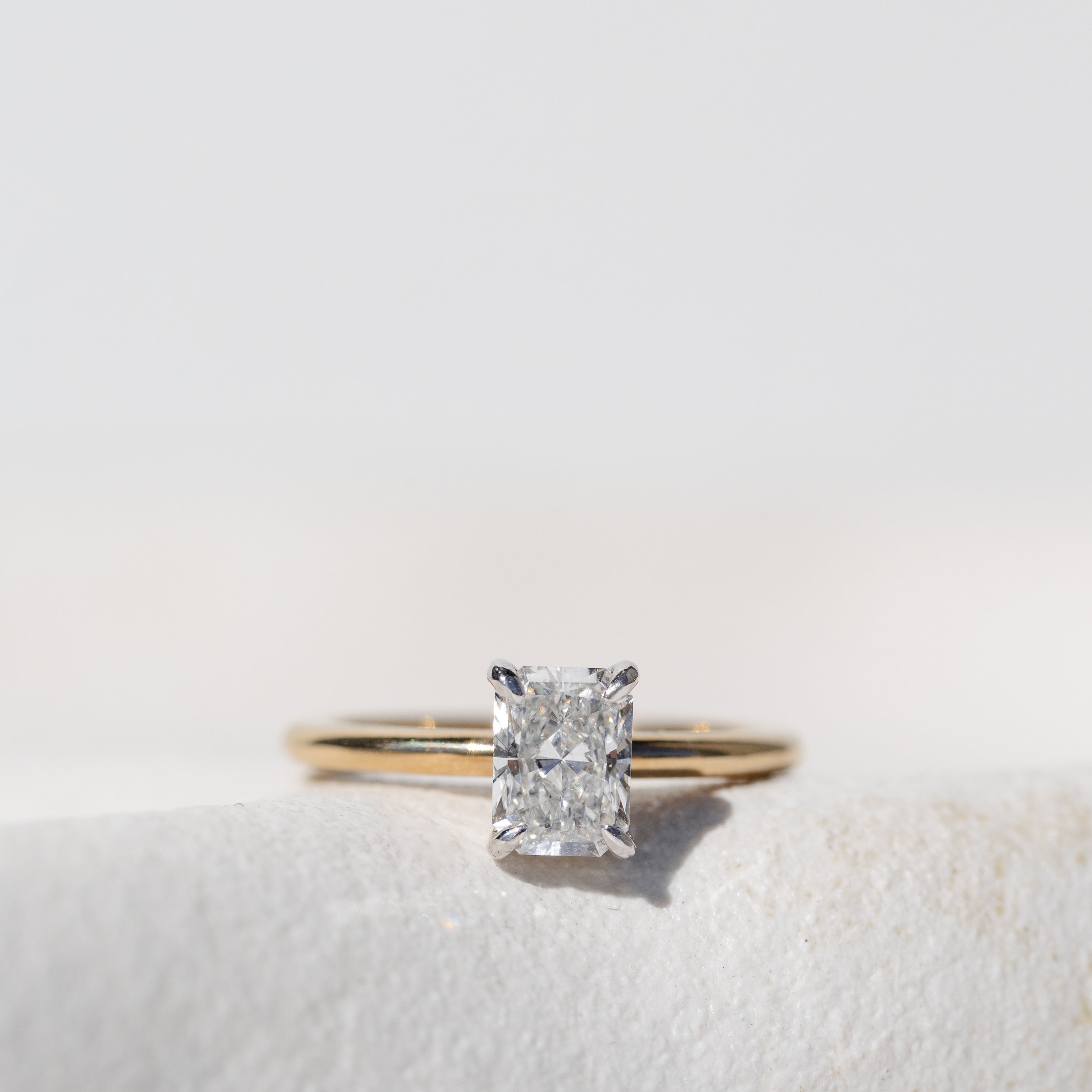 Radiant Cut Solitaire Engagement Ring