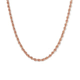 Rope chain rose gold 