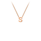 Rose Gold Initial Pendant Necklace
