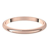 Rose gold classic wedding band 
