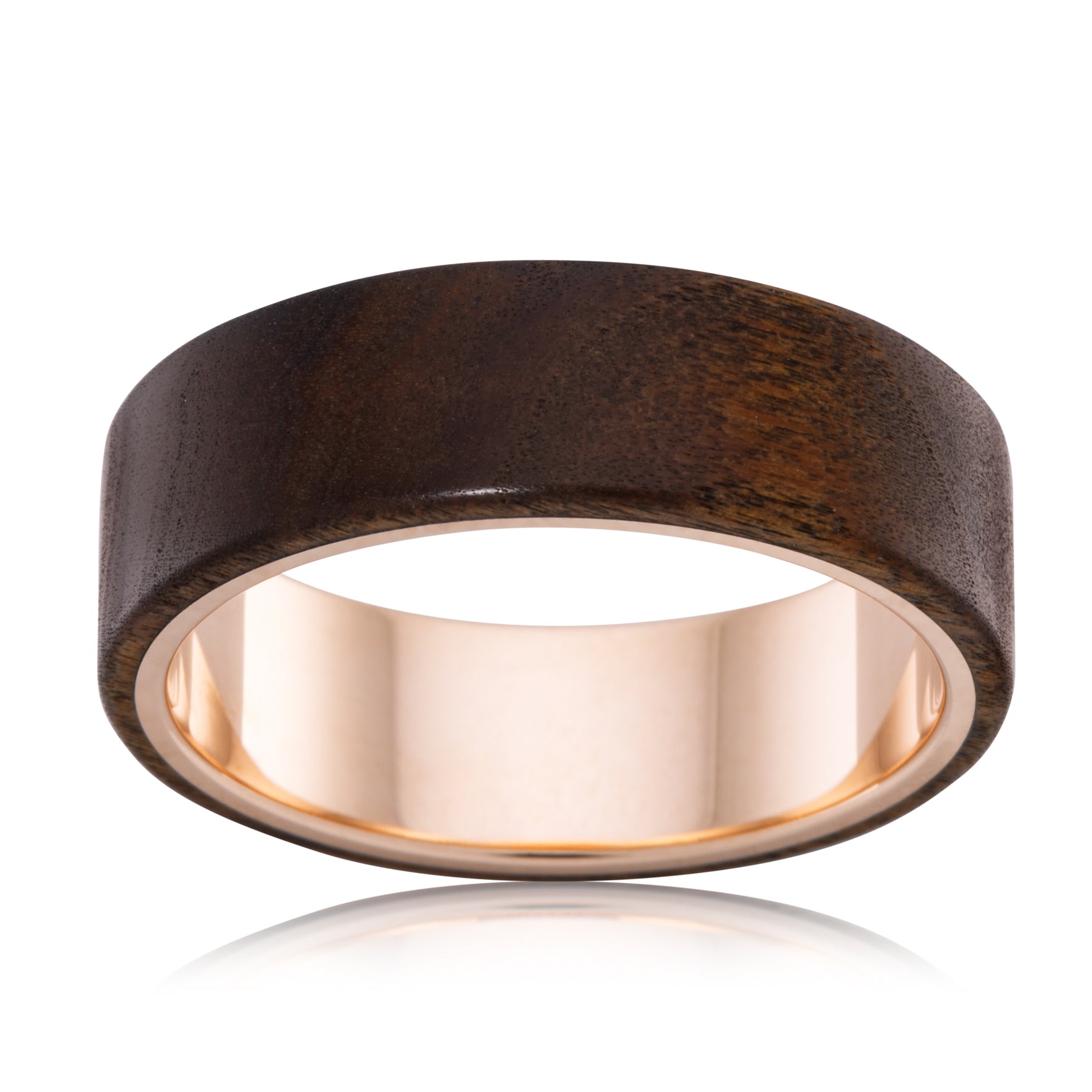 Harvey | Wood and Gold Mens Wedding Ring